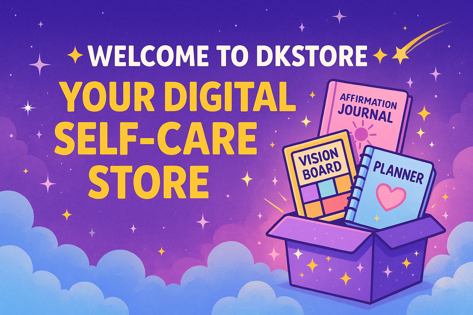 Shop uplifting self-care digital products at DKStore