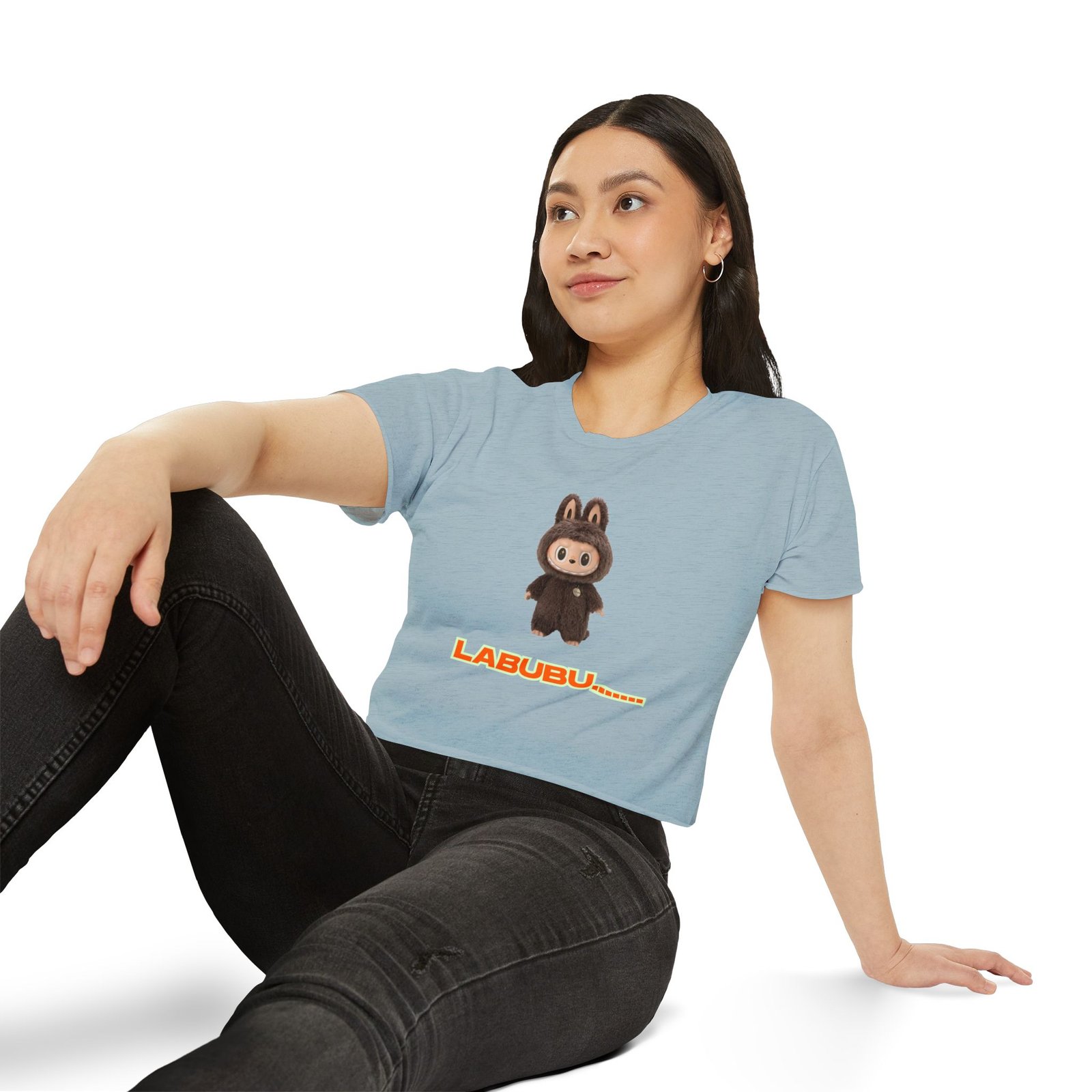Festival Crop Top - Viral Labubu Doll Design - Women's Trendy Summer Shirt