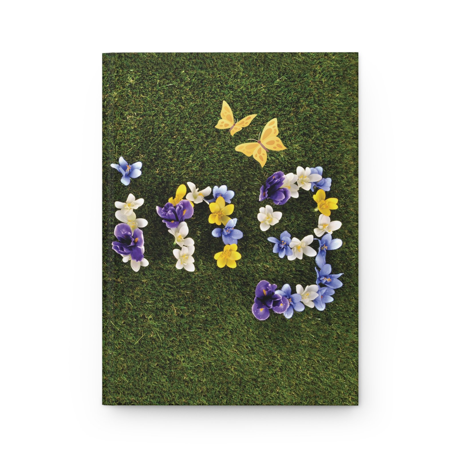 Nature-Inspired Hardcover Journal - Spring Blossoms & Butterflies