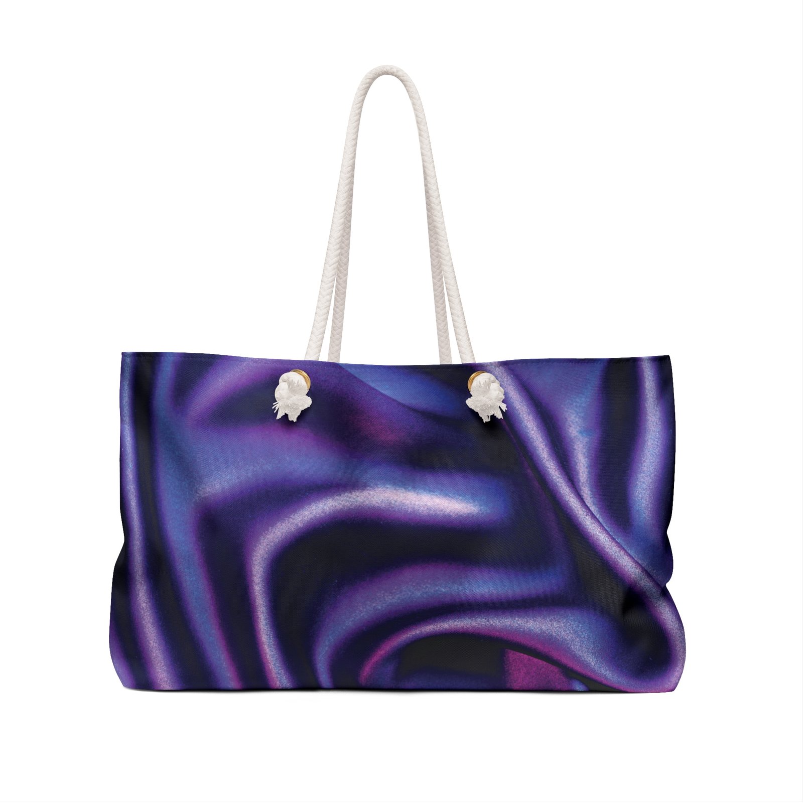 Luxurious Purple Velvet Weekender Bag - Ideal for Travel & Getaways