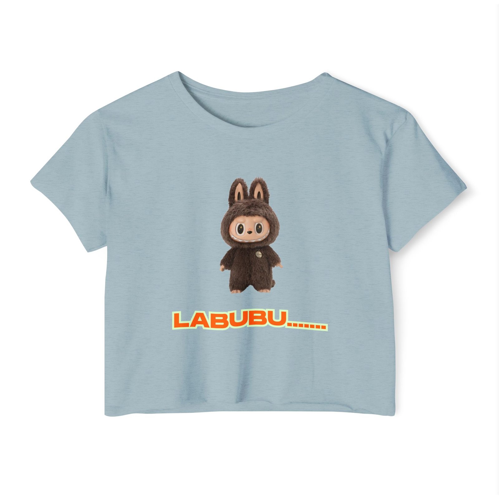 Festival Crop Top - Viral Labubu Doll Design - Women's Trendy Summer Shirt