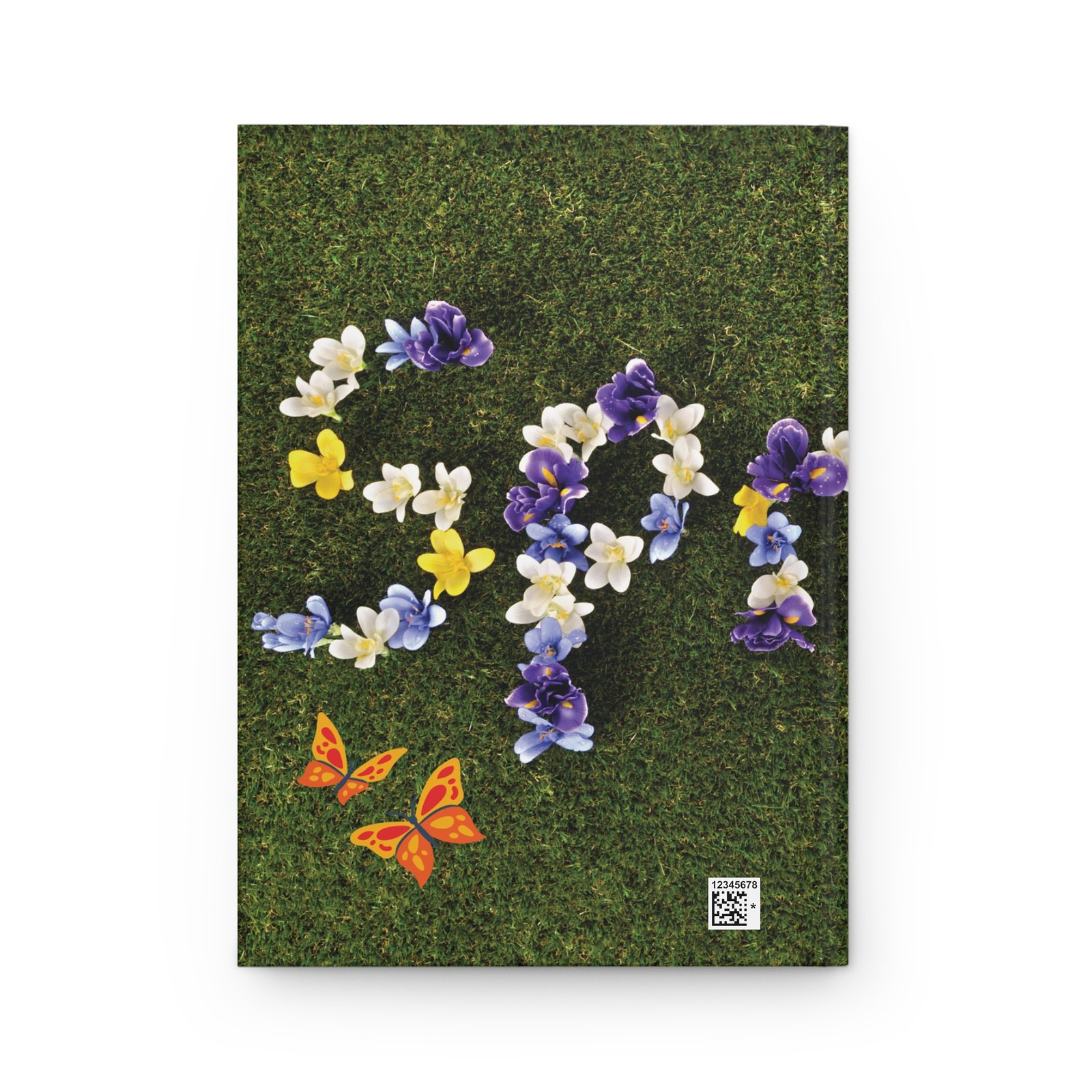 Nature-Inspired Hardcover Journal - Spring Blossoms & Butterflies
