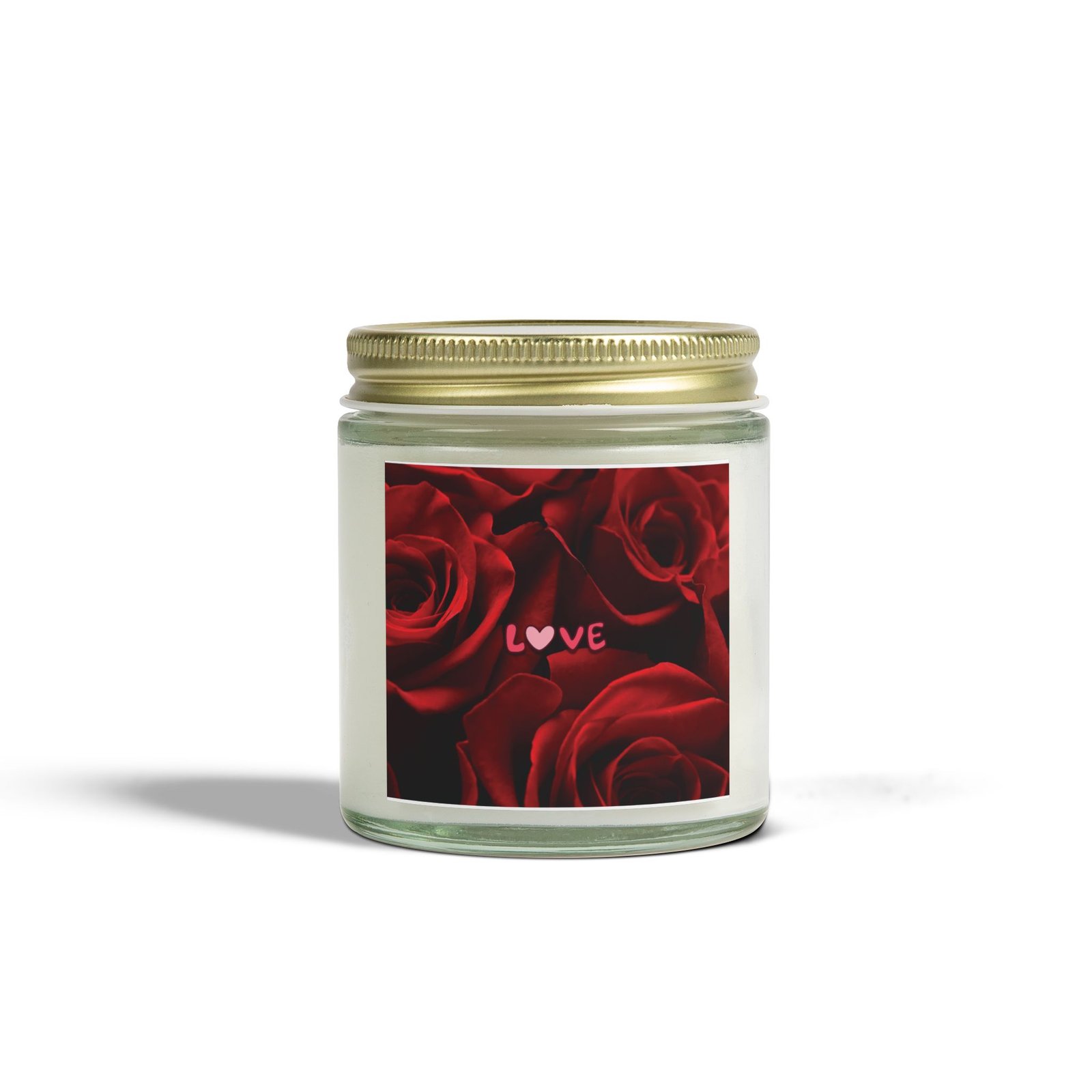 Love Scented Candle - Coconut Apricot Wax (4oz, 9oz) - Romantic Home Decor