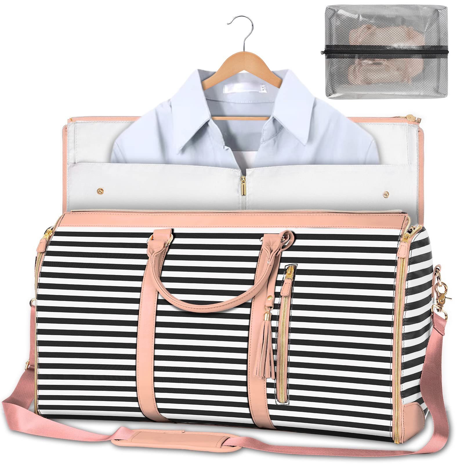 Large Capacity Travel Duffle Bag Women's Handbag Folding Suit Bag Waterproof Clothes Totes 5 51783872 f499 40c9 9683 b8bb5bcc9028 f c bbbbcc jpg