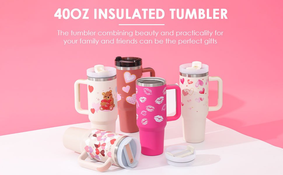 40 Oz Tumbler With Handle Straw Insulated, Stainless Steel Spill Proof Vacuum Coffee Cup Tumbler With Lid Tapered Mug Gifts For Valentine Lover Suitable For Car Gym Office Travel 19 519bd5e4 d927 4138 af6a 2def197edc0b bde d afa defedcb jpg