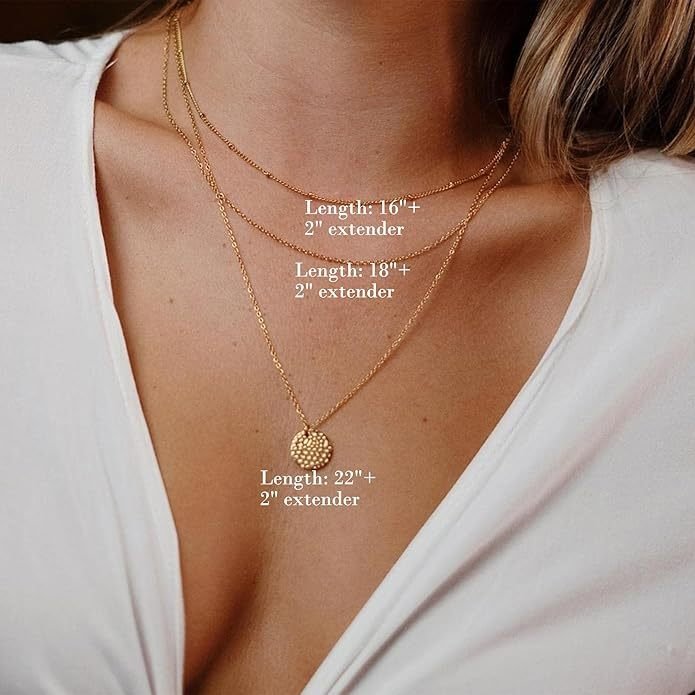 14K Hammered Coin Layered Necklace Set 5 8c062c1e 374a 49e3 a83f 350c37034bfc cce a e af cbfc jpg