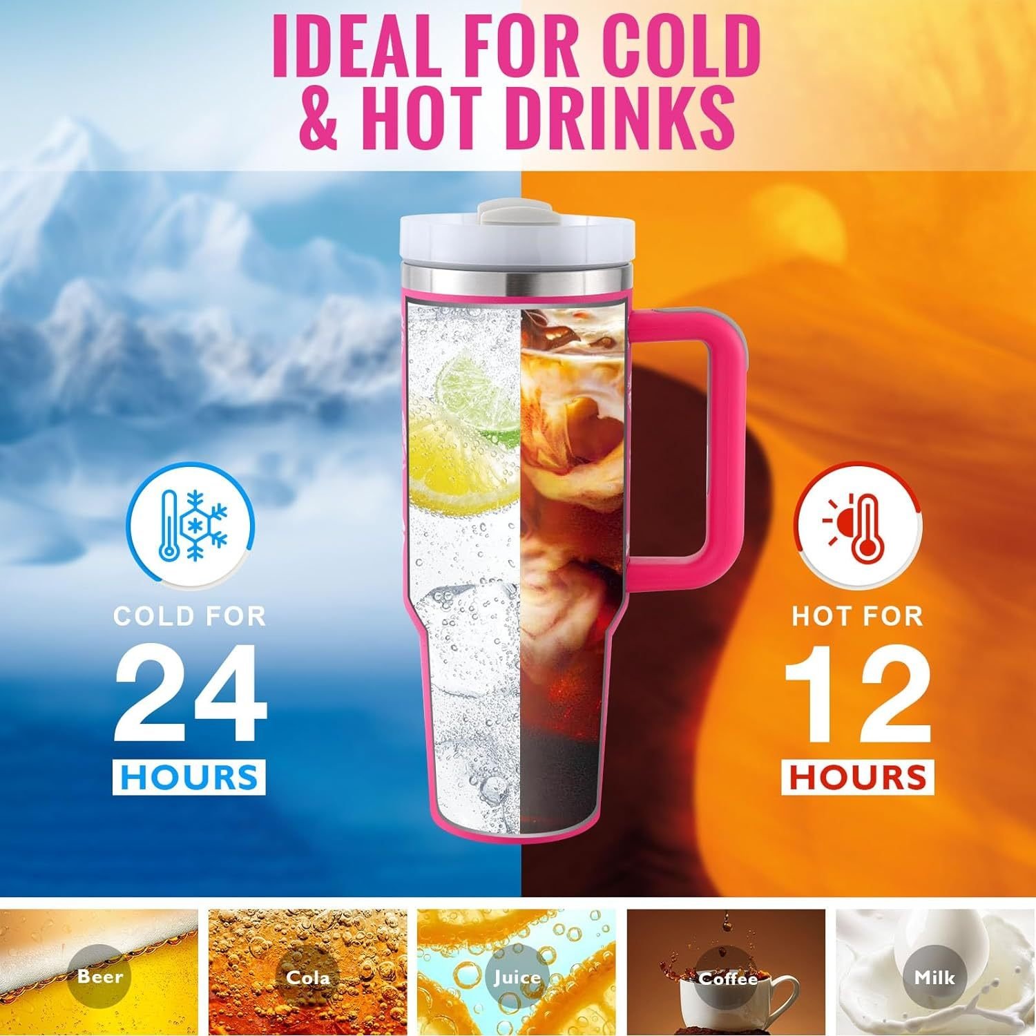 40 Oz Tumbler With Handle Straw Insulated, Stainless Steel Spill Proof Vacuum Coffee Cup Tumbler With Lid Tapered Mug Gifts For Valentine Lover Suitable For Car Gym Office Travel 11 e0af704b 94b7 44f0 a118 6e90a9f6f7ac eafb b f a eaffac jpg